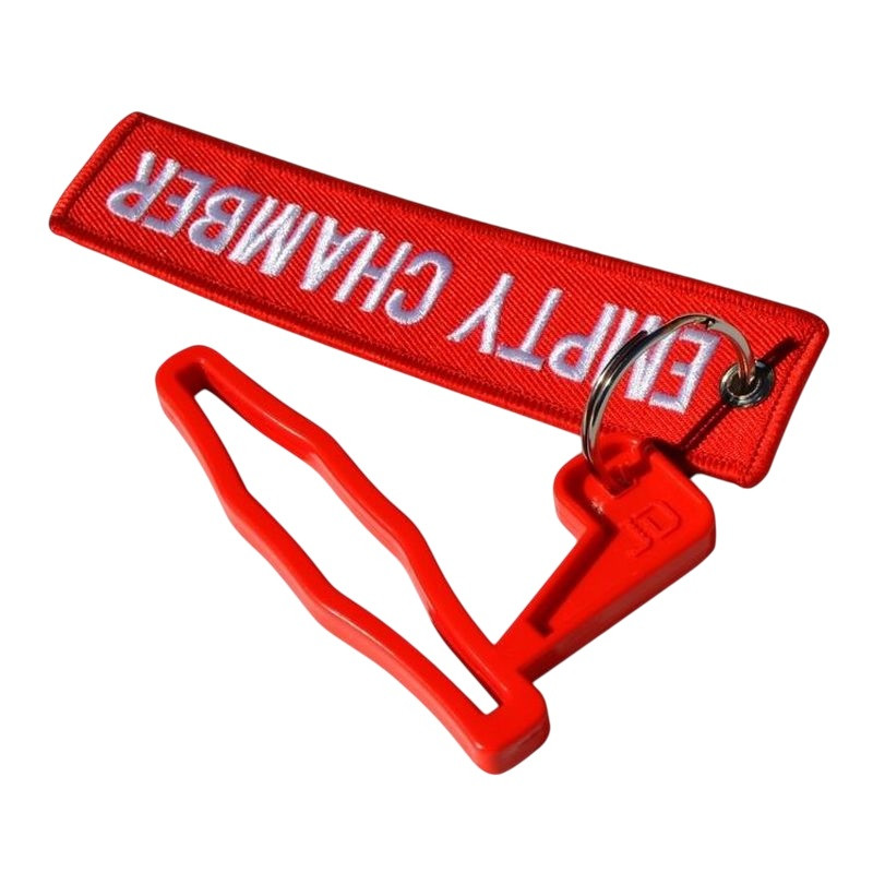 Flaga Bezpieczeństwa do strzelby -       z zawieszką / czerwona