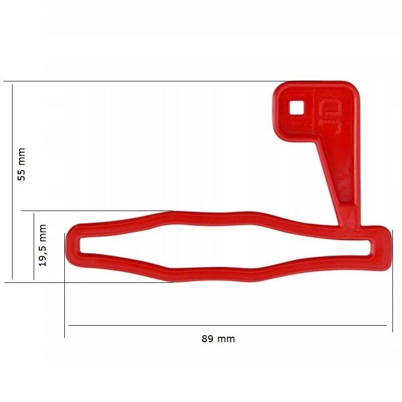 Safety flag for shotgun - with pendant / red