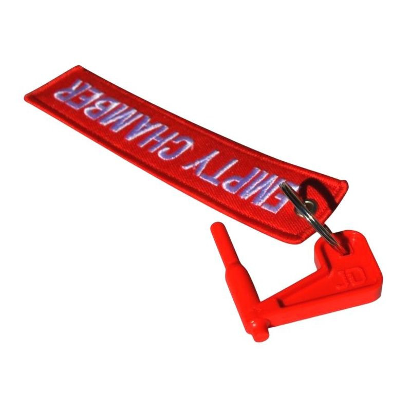 Safety flag for gun - with pendant / red