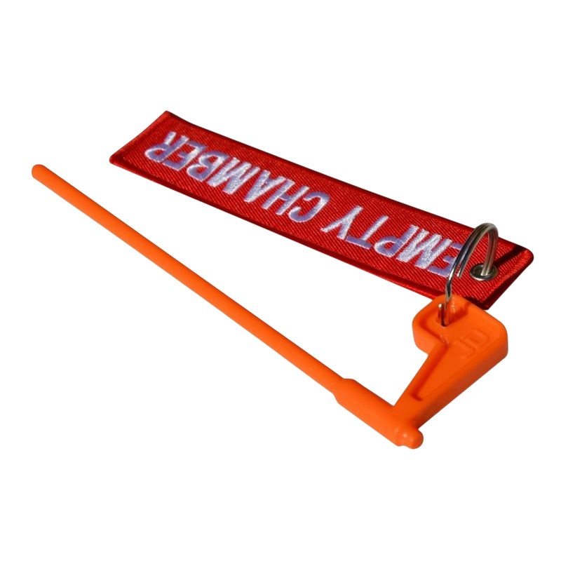 Safety flag for rifle - with pendant / orange