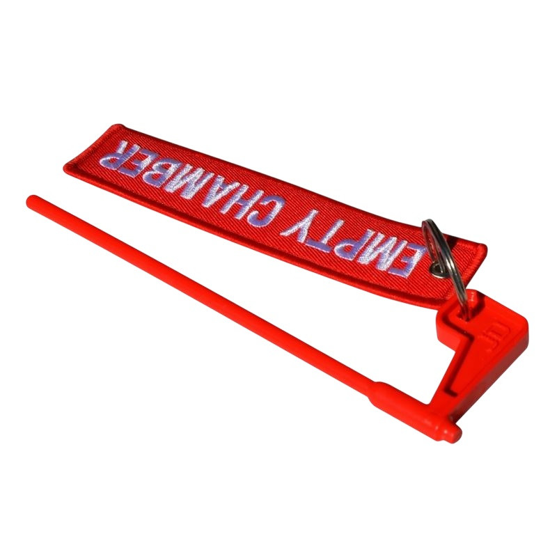 Safety flag for rifle - with pendant / red