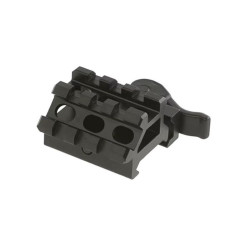 LEAPERS 45/90-degree bifurcator for Picatinny rail (MAD0340) - 3 Slots