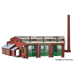 VOLLMER 45754 H0 fan locomotive shed with opening doors