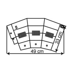 VOLLMER 45754 H0 fan locomotive shed with opening doors