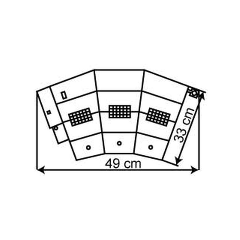 VOLLMER 45754 H0 fan locomotive shed with opening doors