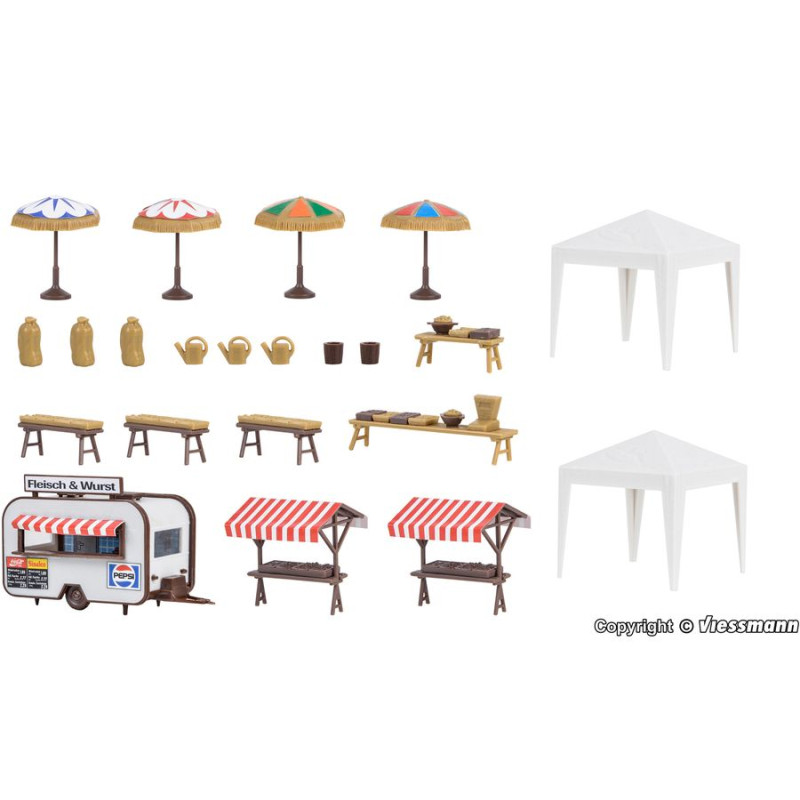 VOLLMER 45141 H0 Vegetable Market
