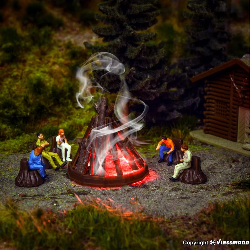 VOLLMER 43667 H0 Fireplace