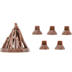 VOLLMER 43667 H0 Fireplace