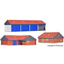 KIBRI 39211 H0 Offices and garages THW Kitzingen