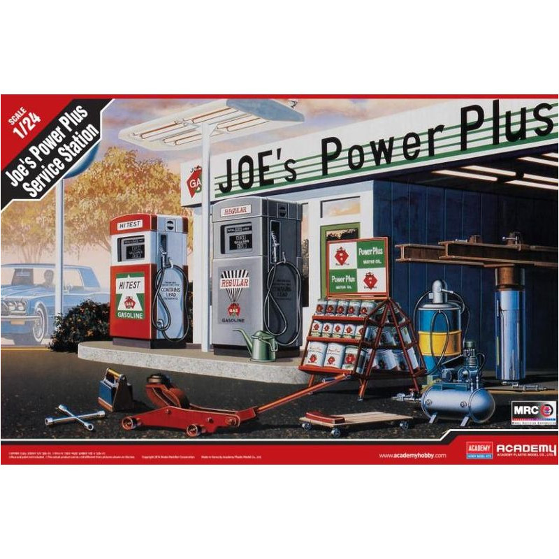 ACADEMY 1/24 Joe s Power Plus Service Station s příslušenstvím (15122)
