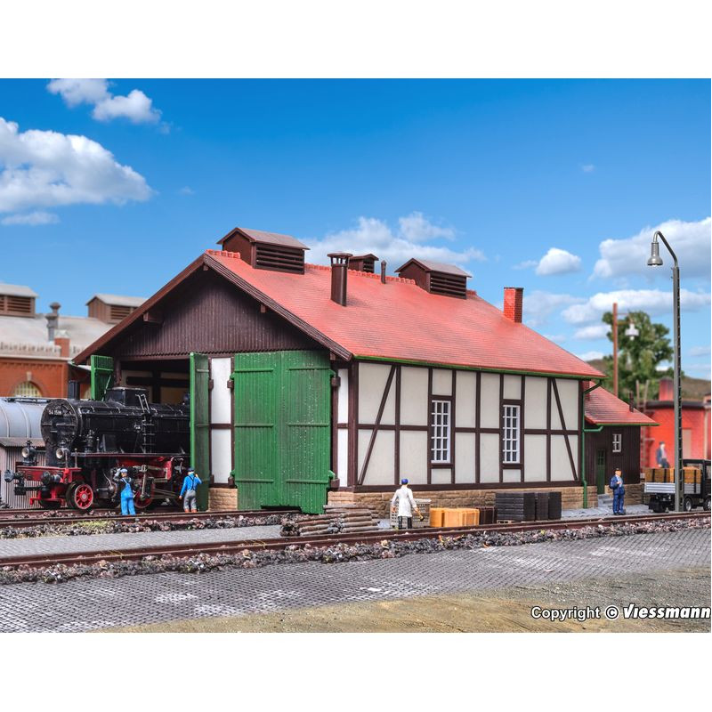 KIBRI 39438 H0 Double-station locomotive shed