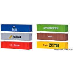 KIBRI 10922 H0 Kontenery 40st. ( 6 sztuk )