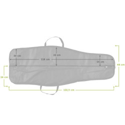 Měkké desky 120 cm / 1 kapsa / černá