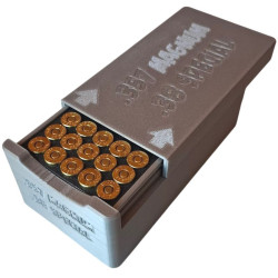 BULLETMAG AMMUNITION BOX .357 MAGNUM / .38 SPECIAL / 50 - silver / sliding lid