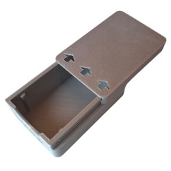 BULLETMAG .22LR AMMUNITION CASE / AGUILA insert / 50 - stříbrná / posuvné víko