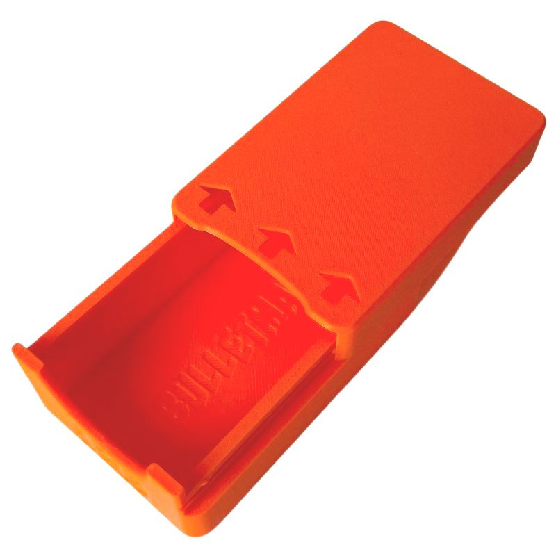 AMMUNITION CASE .22LR / BELLOT insert / 50 - ORANGE sliding lid