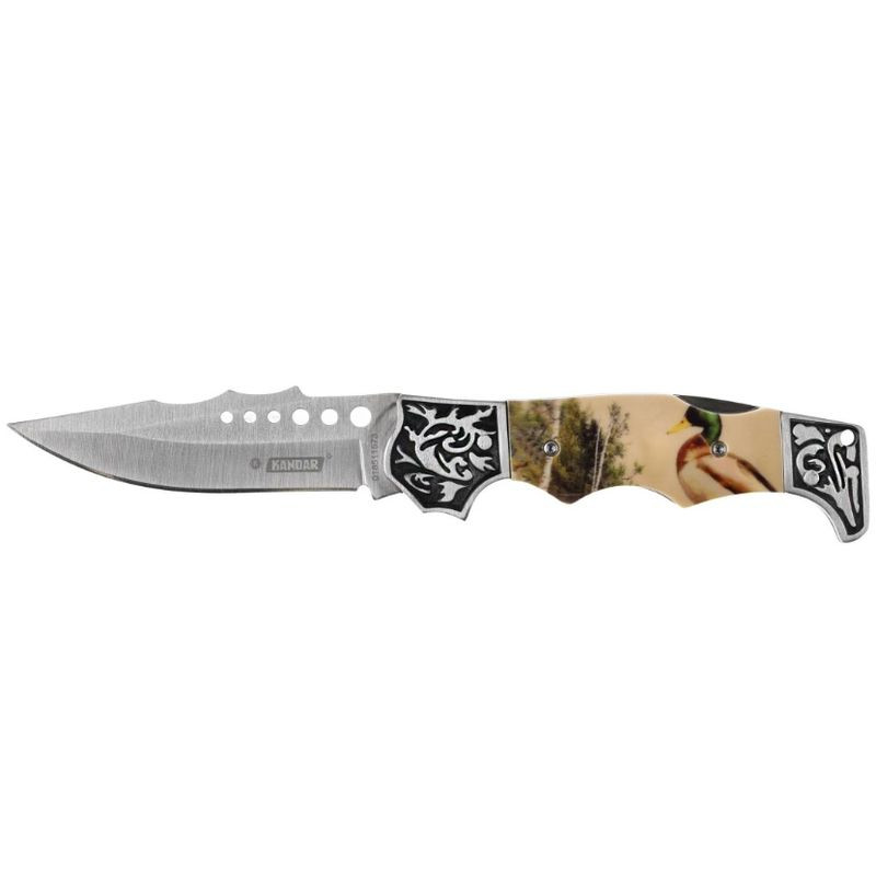 KANDAR hunting folding knife (N149) duck motif