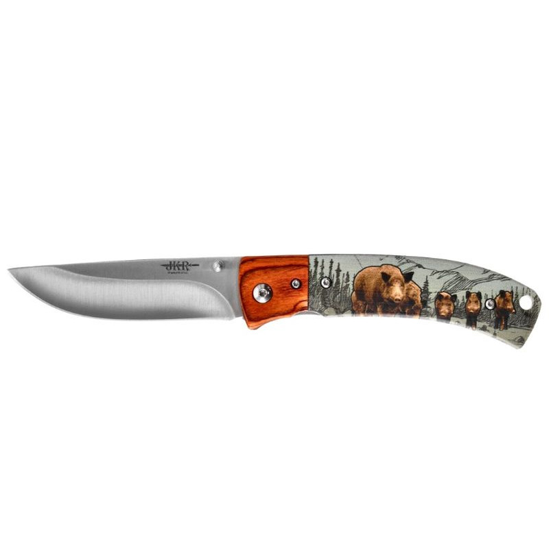JOKER folding hunting knife (JKR655) wild boar motif