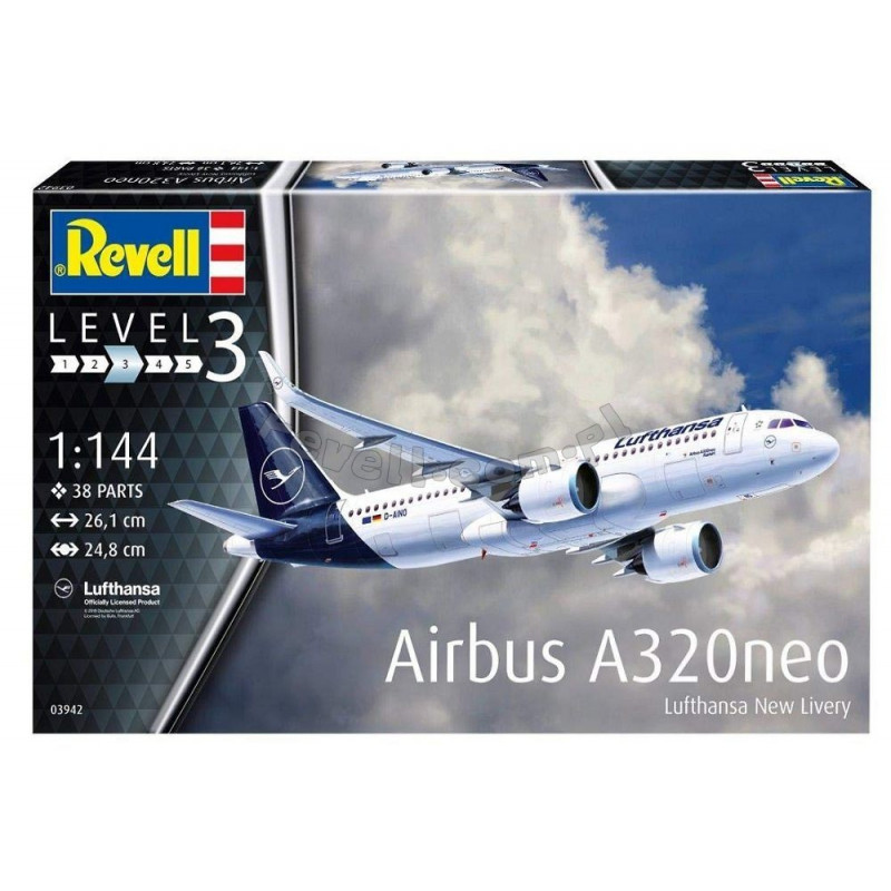 REVELL 1/144 AIRBUS A320 NEO LUFTHANSA (03942)