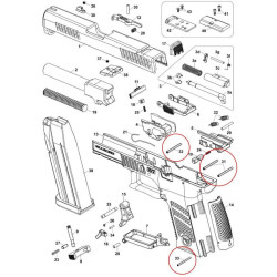 EEMANN TECH CZ Pins - set for CZ P-10 (130115)