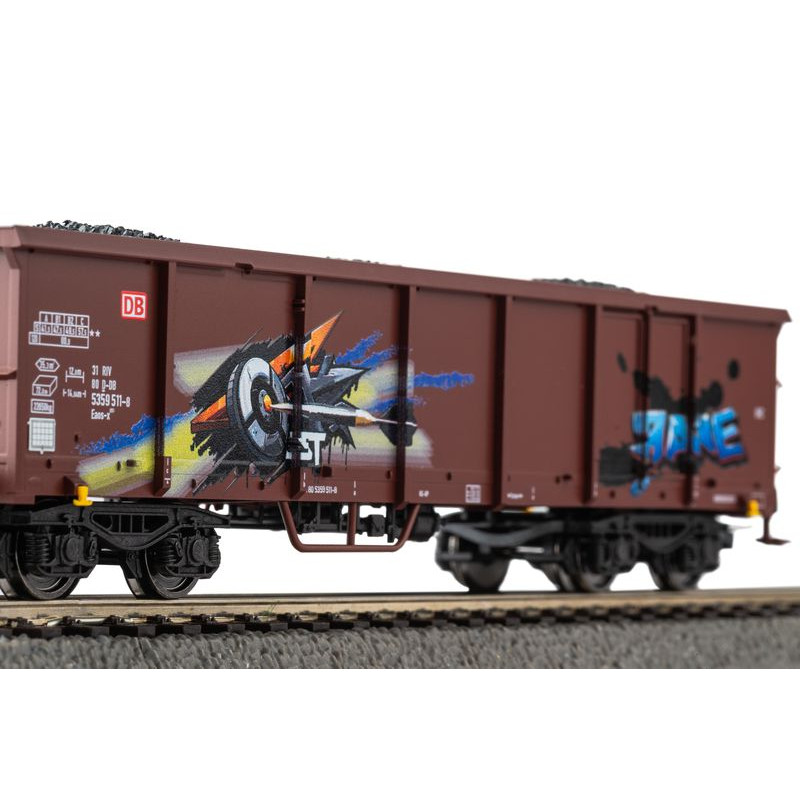 PIKO 28338 Eaos BD AG Graffiti freight wagon ep.VI ( set of 2 wagons )