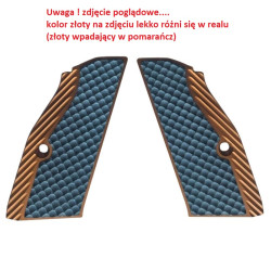 LOK GRIPS obložení pro CZ Shadow 2 / krátké (THIN SHORT CUT) černé se zlatým povrchem