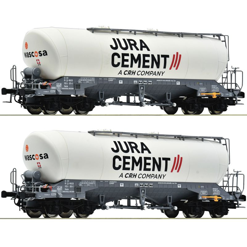 ROCO 6600191 WAGON CYSTERNA Jura         Cement.Wascosa ep.VI ( zestaw 2 wagony )