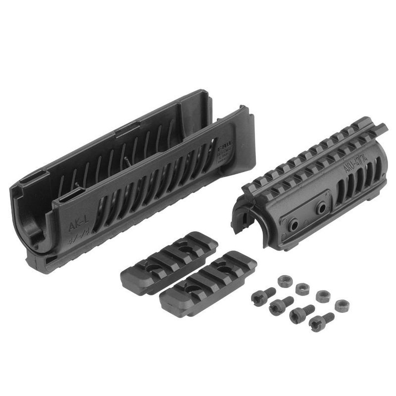 FAB DEFENSE Łoże do AK-47 Quad Rail      Polymer Handguard - czarne