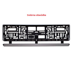 License plate frame - silver / SHOOTING IS LIFE, LIFE IS SHOOTING...NO GUN NO FUN....