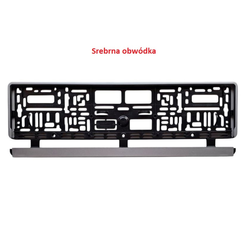 Rámeček na SPZ - stříbrný / STŘÍLENÍ JE ŽIVOT, ŽIVOT JE STŘÍLENÍ...NO GUN NO FUN....