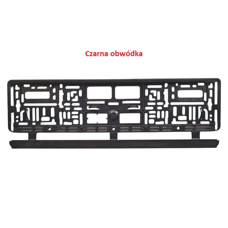 License plate frame - black / MAKE READY...ARE YOU READY?...STANDBY...BEEP...PIF...PAF....