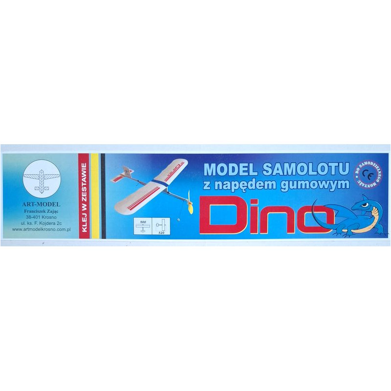 RUBBER POWERED DINO GLIDER ( ART - MODEL )