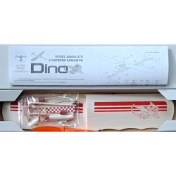 SZYBOWIEC DINO z napędem gumowym ( ART   - MODEL )