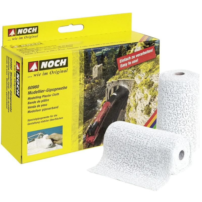NOCH 60980 Modelling Plaster Cloth /     Bandaż gipsowy, rozwijany (mata) - 2 sztuki