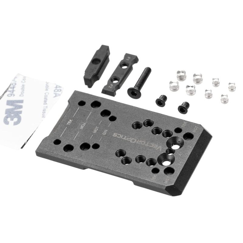 Montážní deska VECTOR OPTICS pro adaptér Glock 4v1 MOJ/GIN/RTS/TEK/Docter/MGT/RMS (SCFRM-GK11)