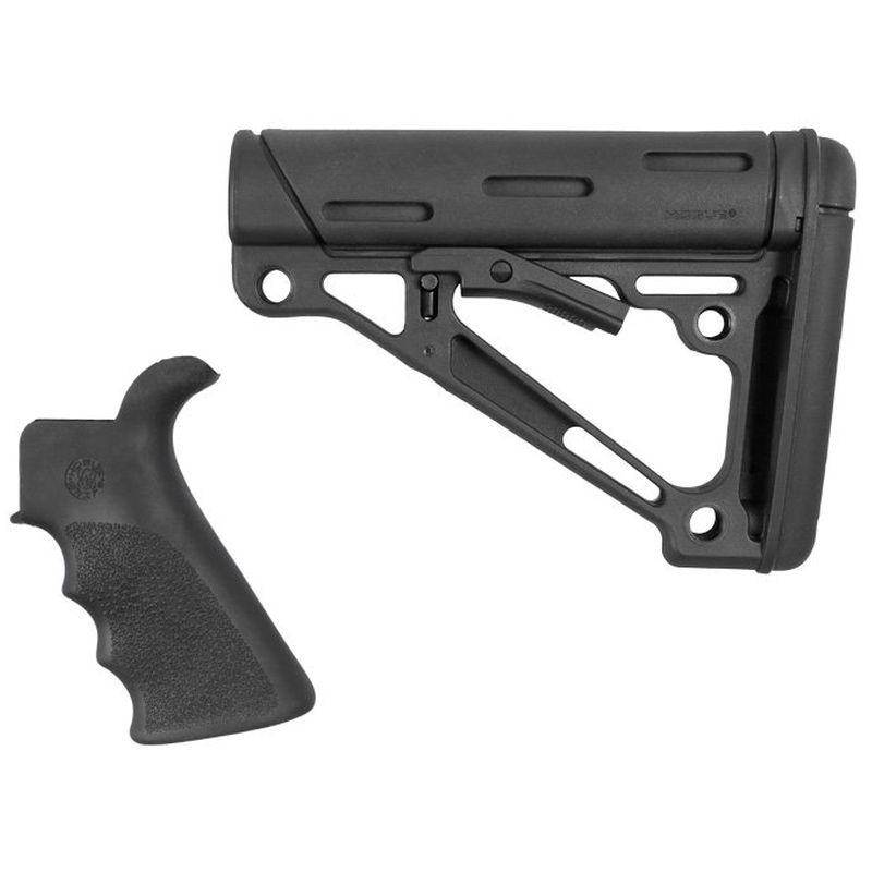 HOGUE Finger Groove Beavertail Grip and  OverMolded Collapsible Buttstock do AR-15/M-16 (15055)