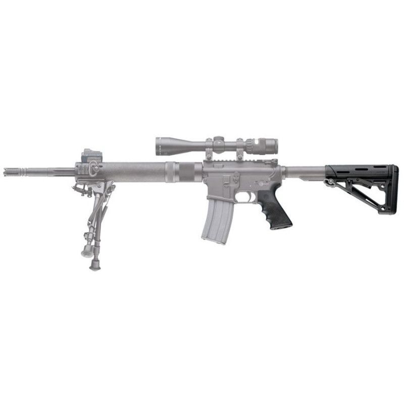 HOGUE rukojeť s drážkou pro prst a skládací pažba s přetlakem pro AR-15/M-16 (15055)