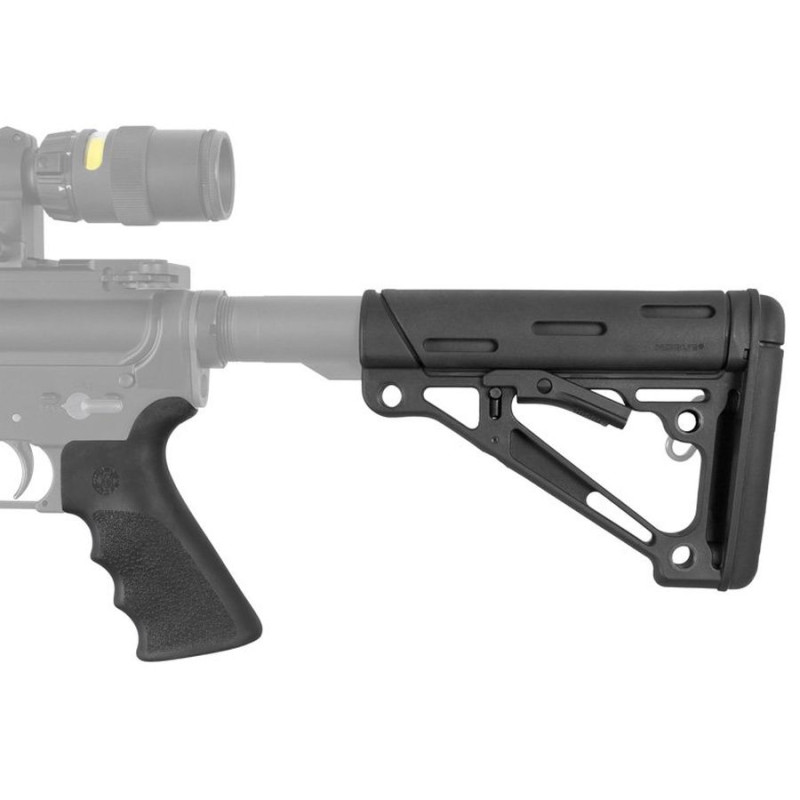 HOGUE rukojeť s drážkou pro prst a skládací pažba s přetlakem pro AR-15/M-16 (15055)