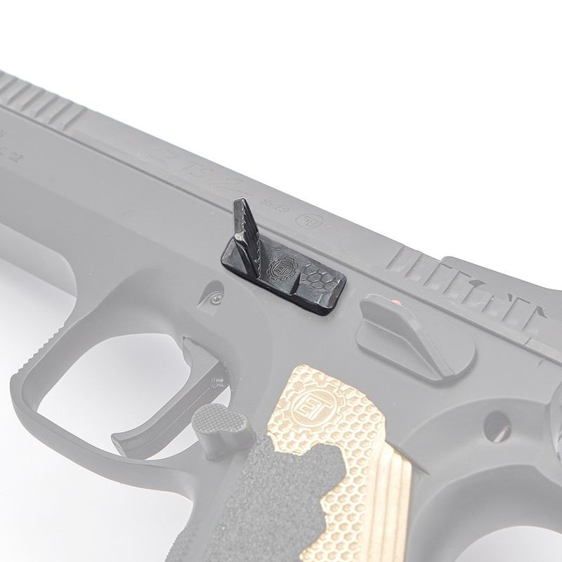 EEMANN TECH CZ Dźwignia zrzutu zamka     z podpórką do CZ 75/D / Tactical Sport / TS 2 / Shadow 2 (130065) czarna