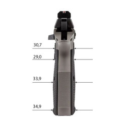 EEMANN TECH CZ Dlouhé hliníkové vložky pro CZ 75 / SP / Shadow 2 ... - velikost: M (130182) černá