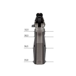 EEMANN TECH CZ Dlouhé hliníkové vložky pro CZ 75 / SP / Shadow 2 ... - velikost: L (130183) černá
