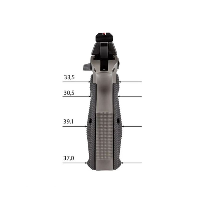 EEMANN TECH CZ Dlouhé hliníkové vložky pro CZ 75 / SP / Shadow 2 ... - velikost: XL (130184) černá