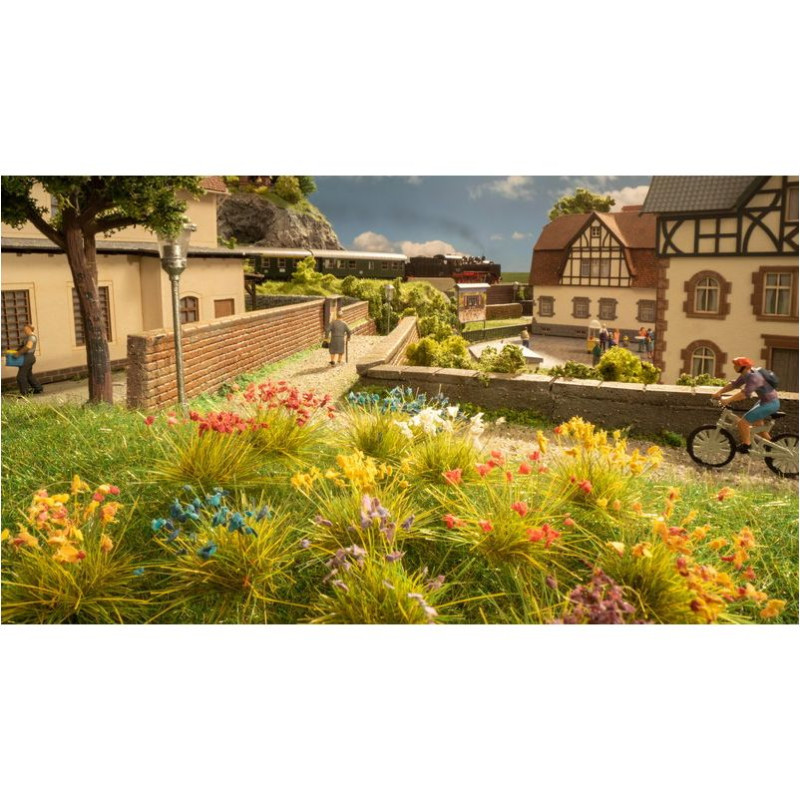 NOCH 06800 Flowers / Colorful flowers / set of 250 pieces