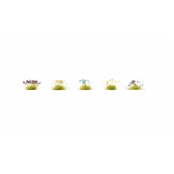NOCH 06800 Flowers / Colorful flowers / set of 250 pieces