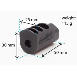 ARMANOV COMPENSATOR PCC 9 mm / 5/8 24 (MB9MMEQ-5824) Equalizer Steel