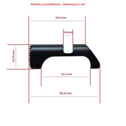 TANFOGLIO Páka pro odhoz zásobníku (03GAN00005B) černá [1185] Prodloužený zásobník (Extended Magazine Catch)