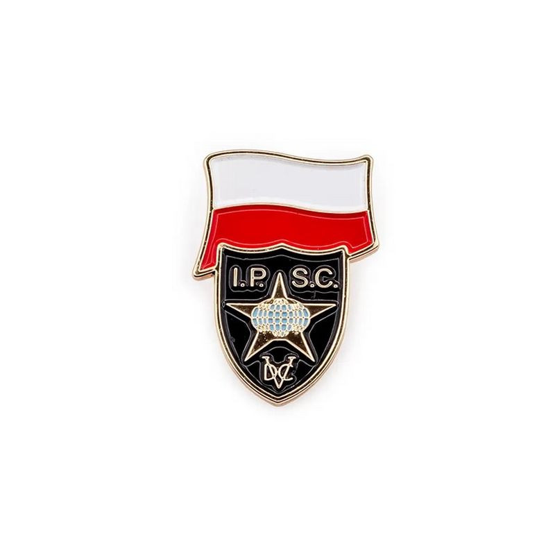 IPSC Odznaka z zapinką IPSC Shield       Official Lapel Pin with Polish Flag (302428)