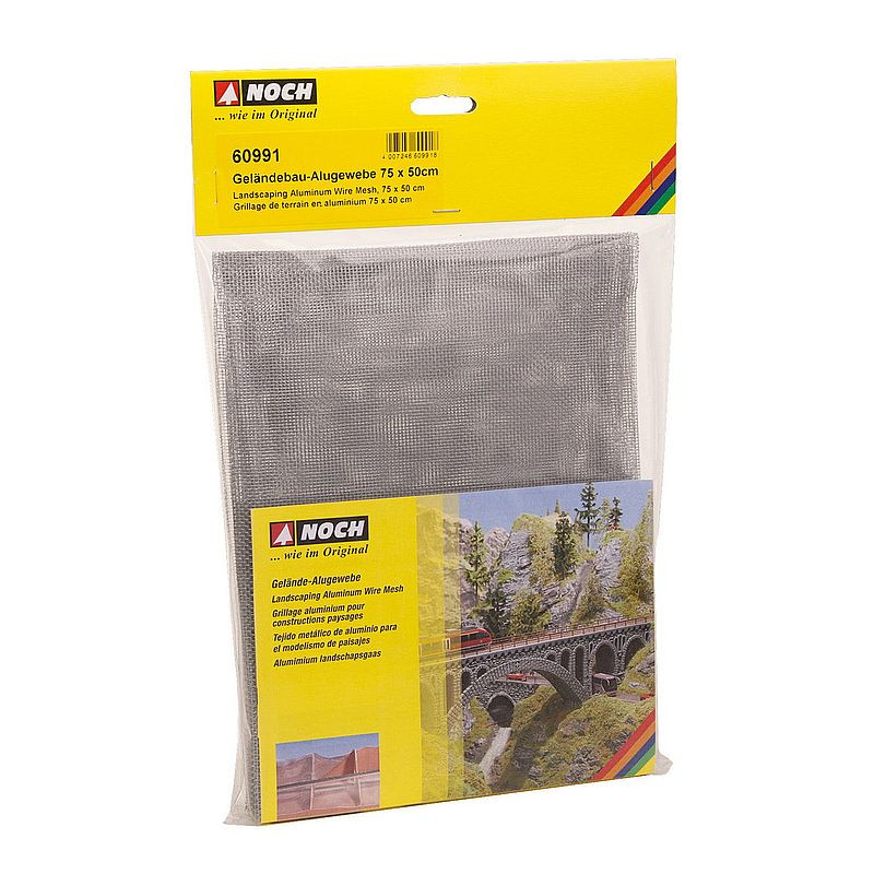 NOCH 60991 Landscaping Aluminum Wire Mesh / Aluminum Mesh 50 x 75 cm