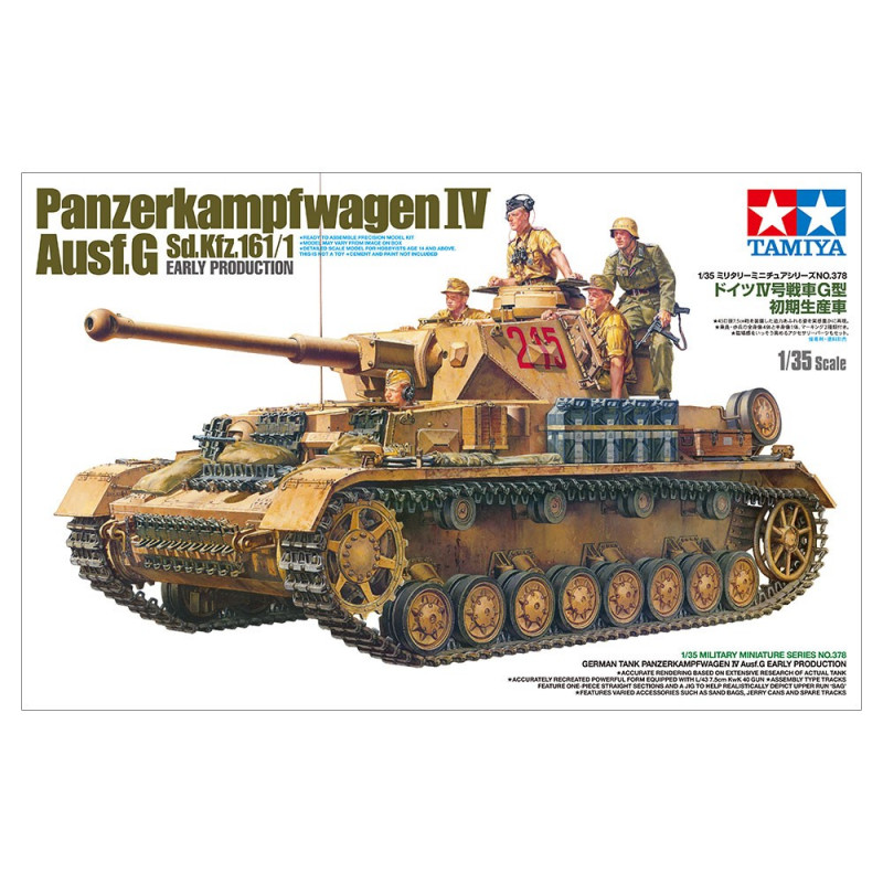 TAMIYA 1/35 PANZERKAMPFWAGEN IV Ausf. G Sd.Kfz.161/1 EARLY PRODUCTION 35378