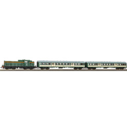 PIKO 57034 ZÁKLADNÍ SADA s lokomotivou SP42 + 2 vagóny PKP ep.V